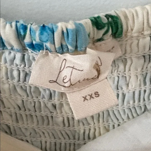 ANTHROPOLOGIE Off-Shoulder Hydrangea Maxi Dress- XXS - Picture 3 of 8